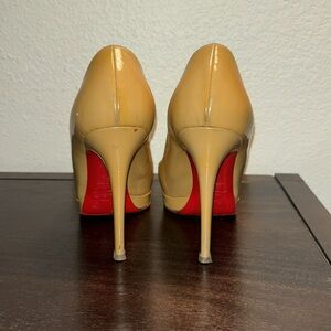 Christian Louboutin BIANCA 140 PATENT CALF NUDE